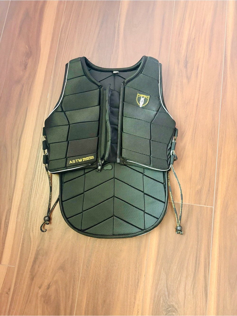 Tipperary Equestrian YS 30 Black Protective Vest with ASTM Rating